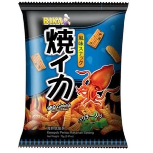بيكا كراكيرز نكهة الحبار المشوي اليابانية 70غ