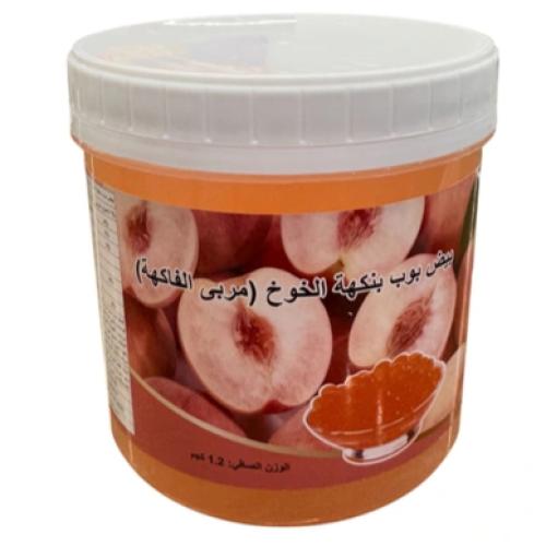 حبوب البوبا بنكهة الخوخ 1.2kg