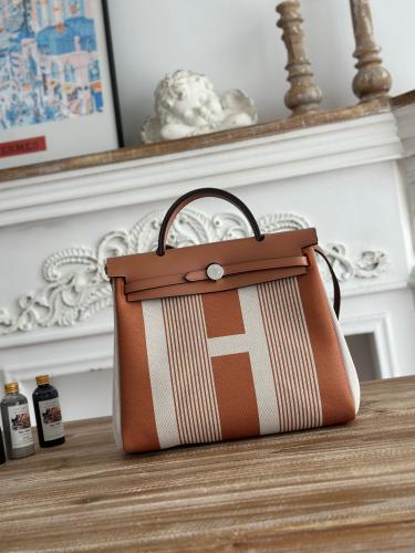 Hermes Herbag Zip 31 (Printed & Patterned Canvas Edition)
