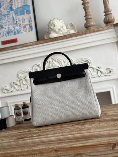 Hermes Herbag Zip 31 (Printed & Patterned Canvas Edition)