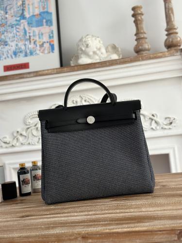Hermes Herbag Zip 31 (Printed & Patterned Canvas Edition)