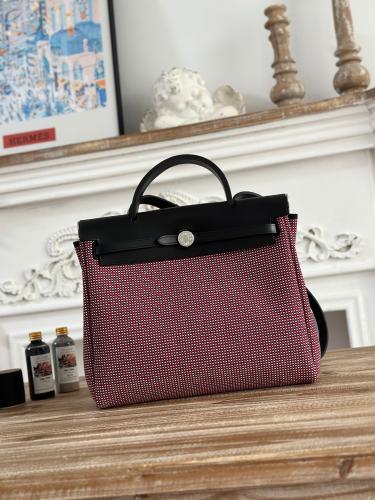 Hermes Herbag Zip 31 (Printed & Patterned Canvas Edition)