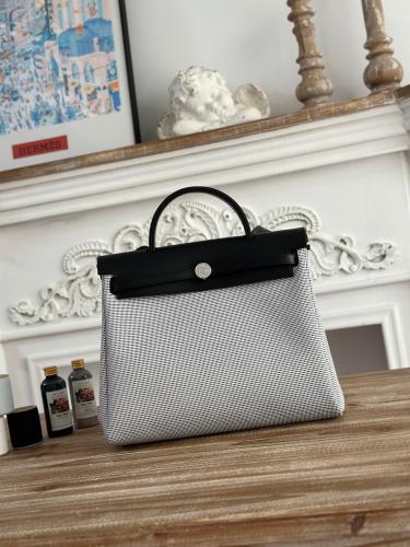 Hermes Herbag Zip 31 (Printed & Patterned Canvas Edition)