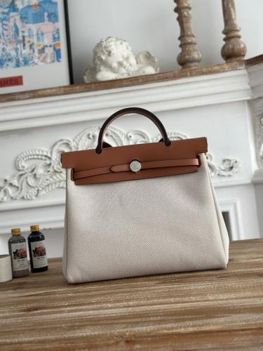 Hermes Herbag Zip 31 (Printed & Patterned Canvas Edition)