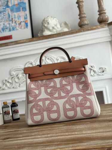 Hermes Herbag Zip 31 (Printed & Patterned Canvas Edition)