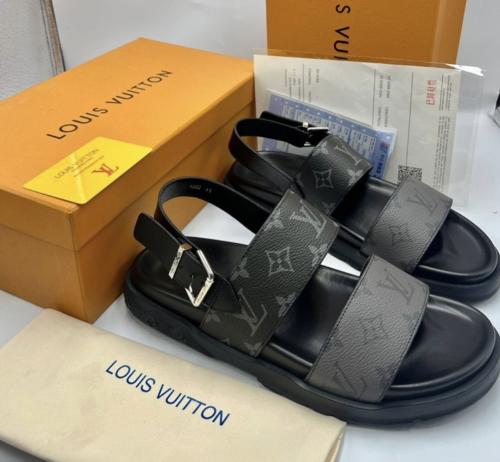 LOUIS VUITTONEasy Mules 'Black Monogram'