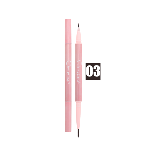 كريستين قلم تحديد الحواجب والعيون المزدوج - 03 شوك...