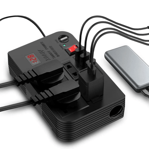 محول طاقة للسيارة DENX DX130 بقوة 300 واط لتحويل 1...