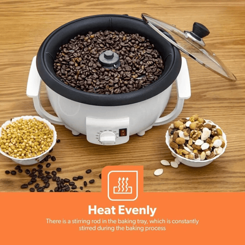 آلة تحميص القهوة وصنع الفشار DENX DX3422 بسعة 2 لت...