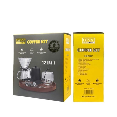 طقم أدوات تحضير القهوة (12 في 1) - (دينكس) DX2573