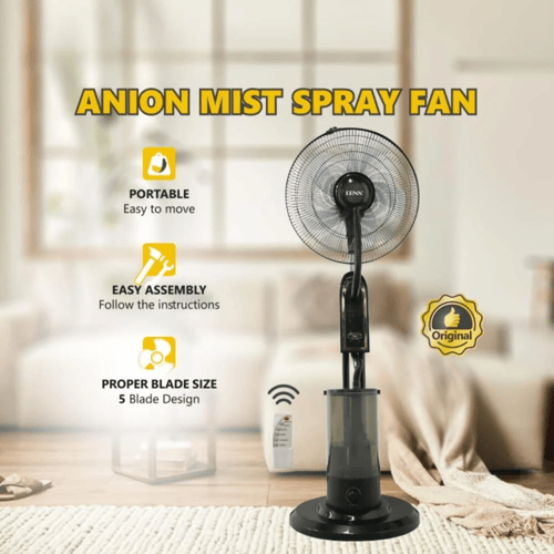 مروحة رذاذ الماء بحجم 16 بوصة مع جهاز تحكم عن بعد...