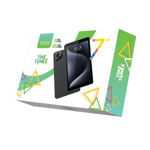 TinyTune TS701 - تابلت 7 بوصة بتصميم مميز وجراب سي...