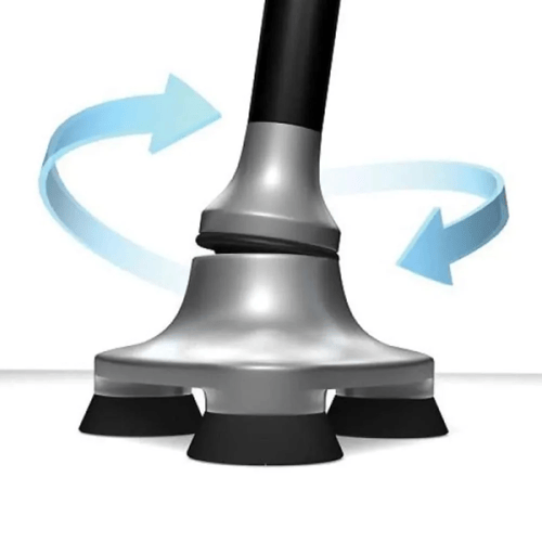 عصا المشي القابلة للطي مع ضوء LED لكبار السن