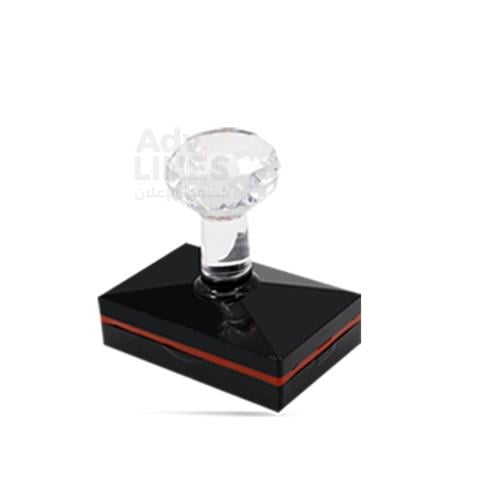 ختم كريستال مستطيل كبير