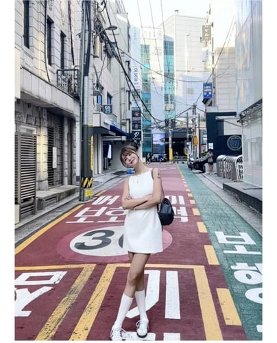 فستان رسن متشابك