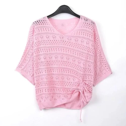 فستان طويل جوفاء مع بلوزة