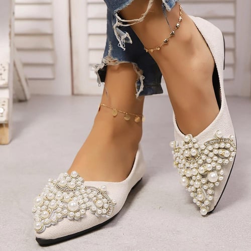 أحذية أنيقة سلسلة حبة كريستال