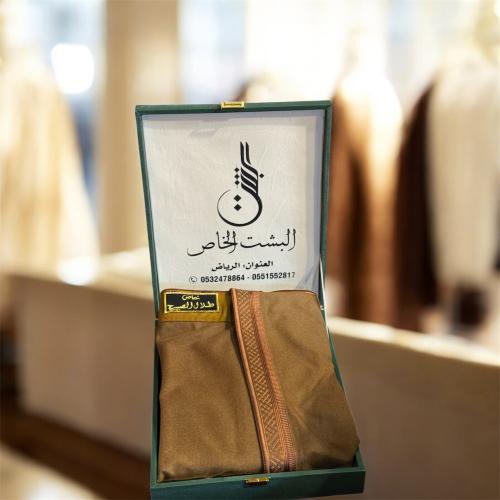 بشت كشميري دقه مروبع البني