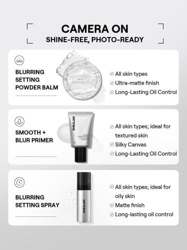 SHEGLAM Camera On بلسم بودرة تثبيت لتنعيم البشرة ماركة تجميل ومكياج للنساء والفتيات