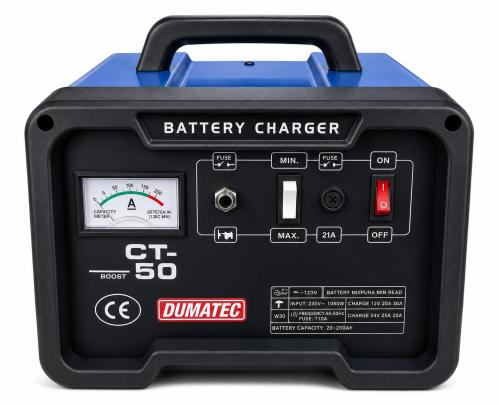 شاحن بطارية دوماتيك DUMATEC CT-50 21 أمبير مع مقيا...