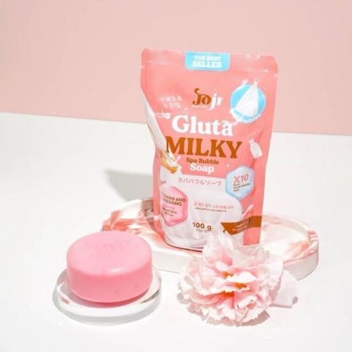 صابون جوجي جلوتا ميلكي سبا بفقاعات، مهدئ ومنعش، 10...