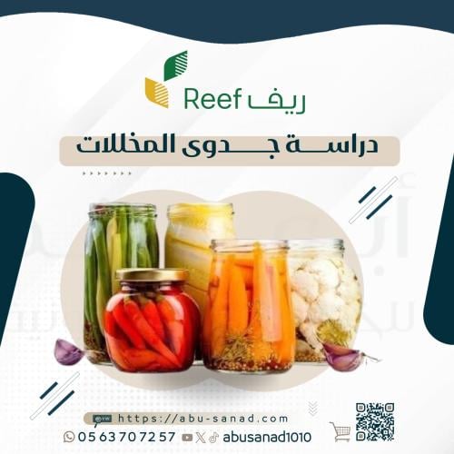 دراسة جدوى ريف للمخللات