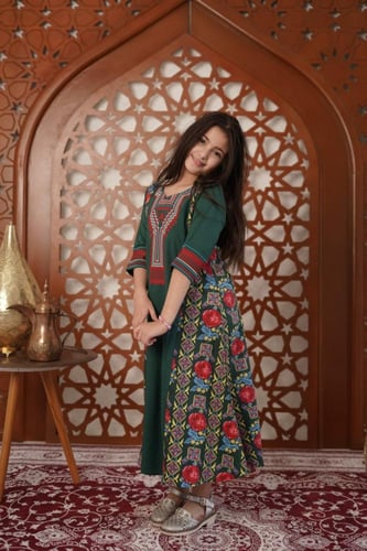 جلابية تراثي أم وبنت | كشخة الهوية العربية SM -75