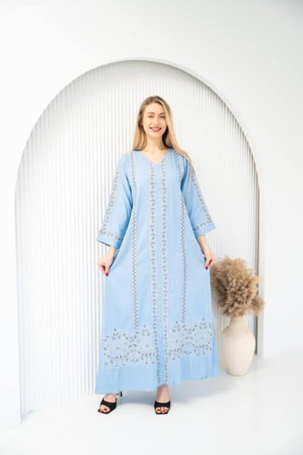 جلابيات أفندينا الفاخرة الصيف صار أشيك مع S M - 6