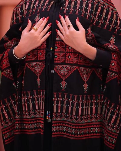 بشت نسائي راقي مطرز A-116