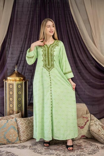 جلابية جاكار مشجرة بستايل عصري SM -52