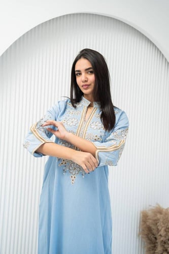 جلابية أفندينا المطرزة – فخامة وراحة - SM - 14