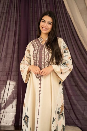 جلابية أم وبنتها… أناقة تليق بالبيت واللمّة SM - 4...