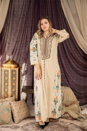 جلابية أم وبنتها… أناقة تليق بالبيت واللمّة SM - 4...