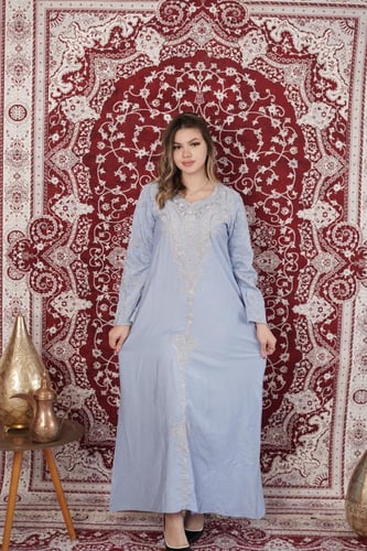 جلابية مطرزة فاخرة بتصميم ملكي ولمسة عصرية SM -83