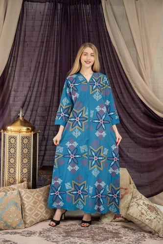 جلابية قطنية بتصميم فاخر، وأناقة لا مثيل لها SM -...