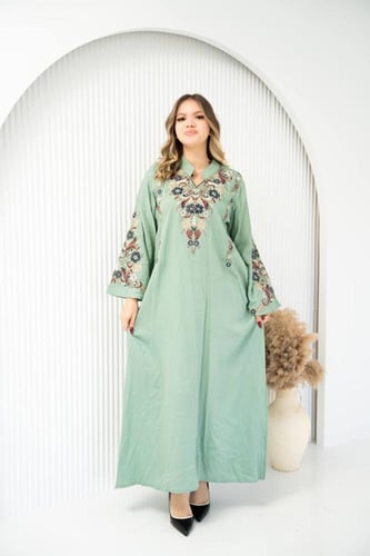 جلابية كتان مريحة… لبسة ما تستغنين عنها SM - 5