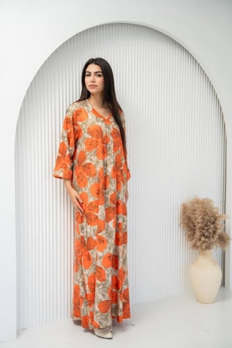 جلابية أفندينا المشجرة – لمسة أناقة متجددة SM -17