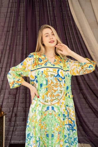 جلابية مشجرة بستايل عصري SM -43