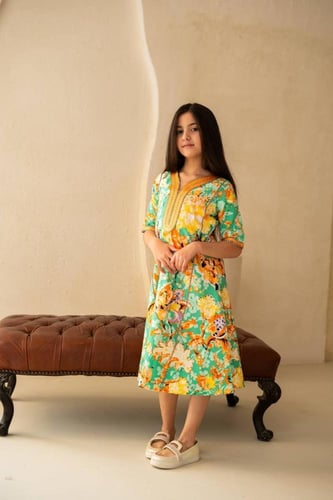 جلابية مشجرة راقية بنقشة طبيعية مميزة SM - 65