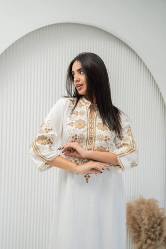 جلابية أفندينا المطرزة – فخامة وراحة - SM - 14