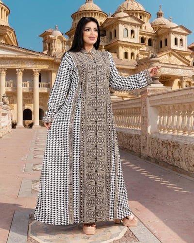 جلابية سعودية تطريز راقي A-130