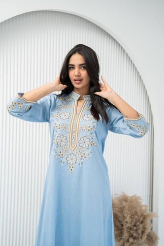 جلابية أفندينا المطرزة – فخامة وراحة - SM - 14