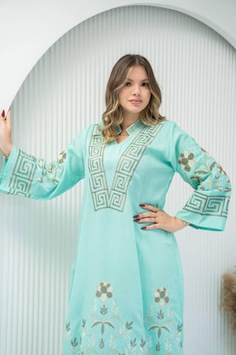 جلابية راقية بتطريز مميز وإطلالة فاخرة ومريحة SM-1...