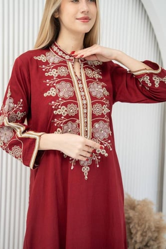 جلابية أفندينا المطرزة – فخامة وراحة - SM - 14