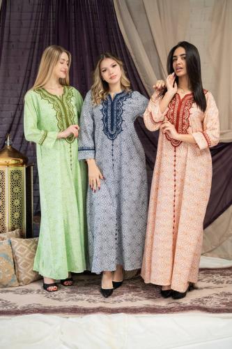 جلابية جاكار مشجرة بستايل عصري SM -52