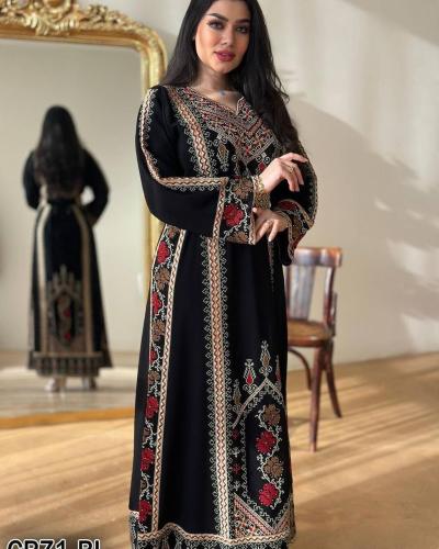 جلابية ملكيةتطريز ينبض بالفخامة والأصالة" A-123