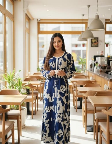 جلابية فسكوز بخامة ناعمة تسرك