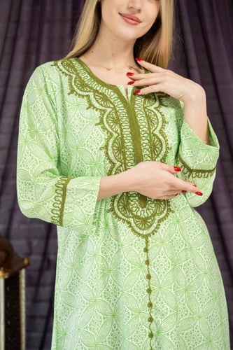 جلابية جاكار مشجرة بستايل عصري SM -52