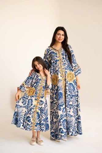 جلابية الأم والبنت تشابه يلفت الأنظار SM -48