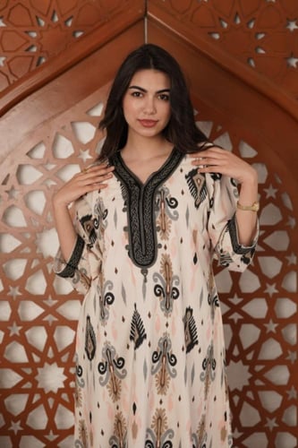 جلابية تراثي أم وبنت | كشخة الهوية العربية SM -75